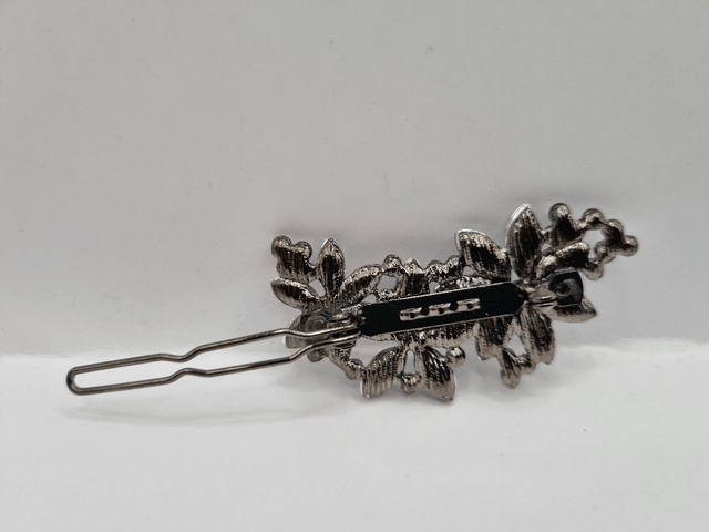Haarspeld strass bloem