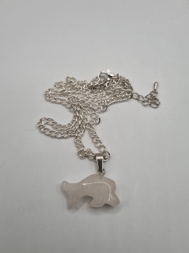 Ketting hanger poes, hond of dolfijn van Edelsteen