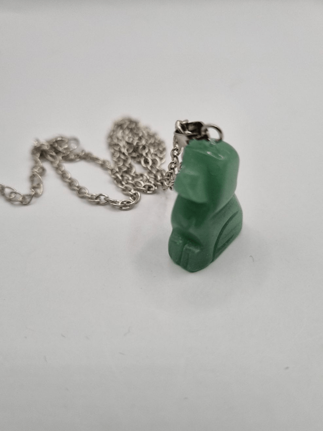 Ketting hanger poes, hond of dolfijn van Edelsteen